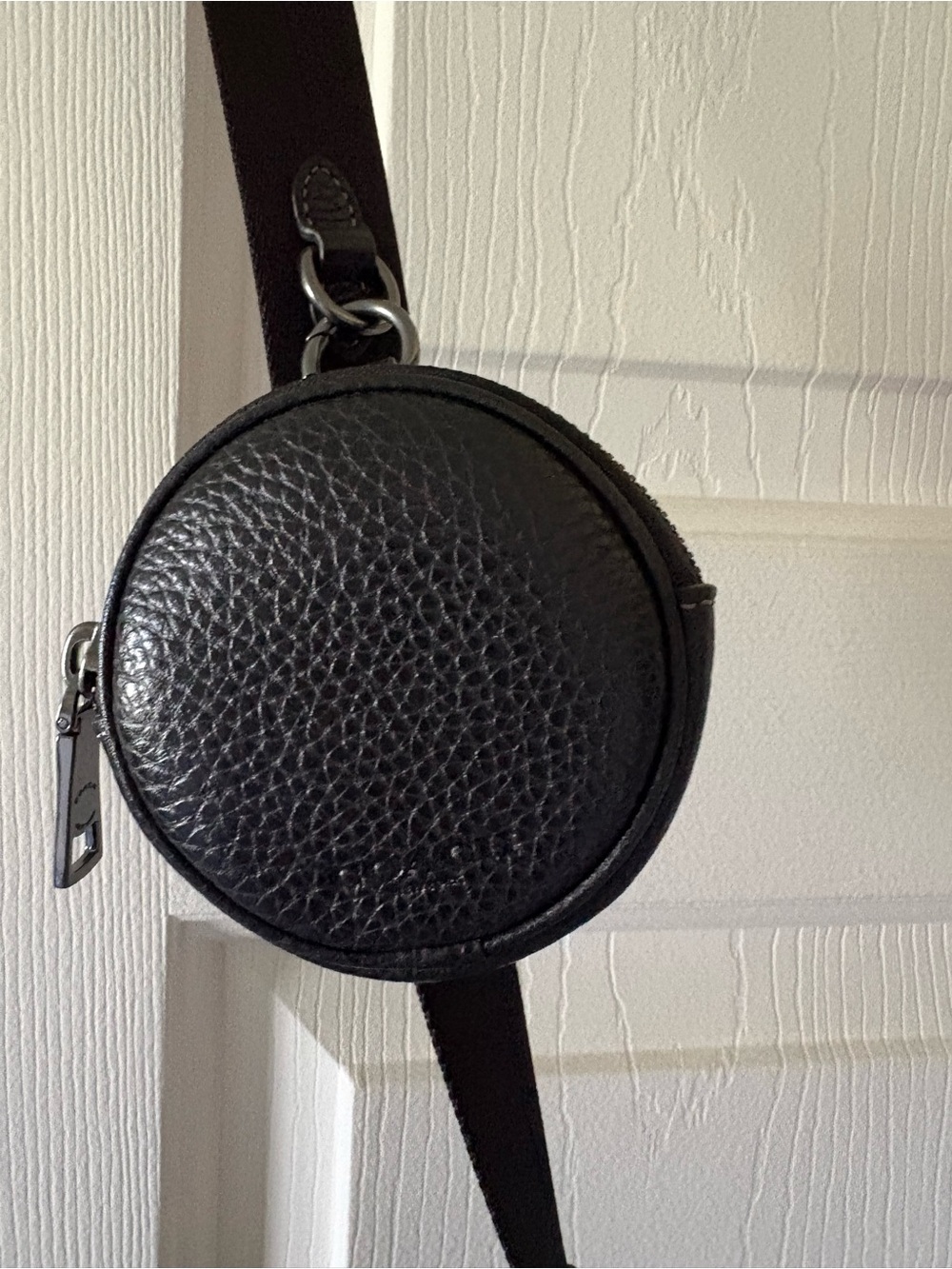 Coach Black Pebbled Leather Crossbody with Coin Pouch - Picture 2 of 4